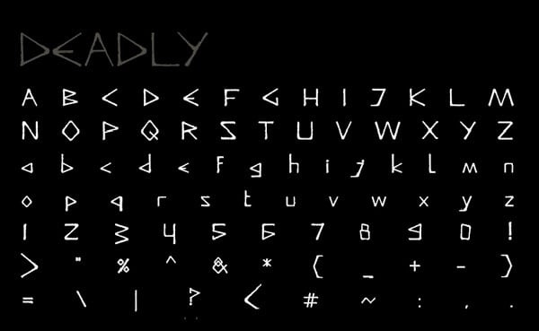 Deadly Typeface