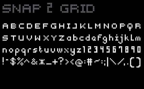 Snap 2 Grid Typeface