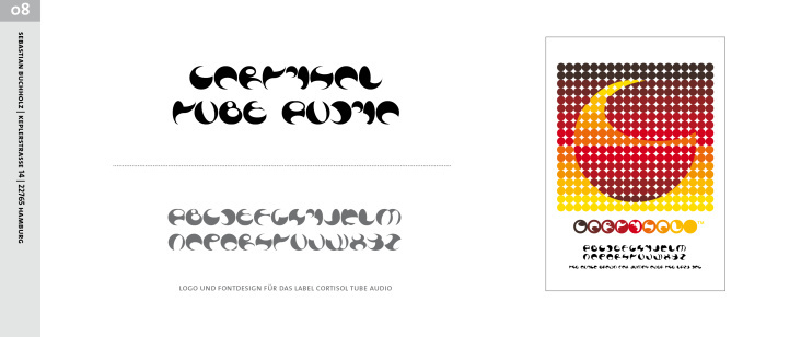 Logo und Fontdesign für das Label Cortisol Tube Audio
