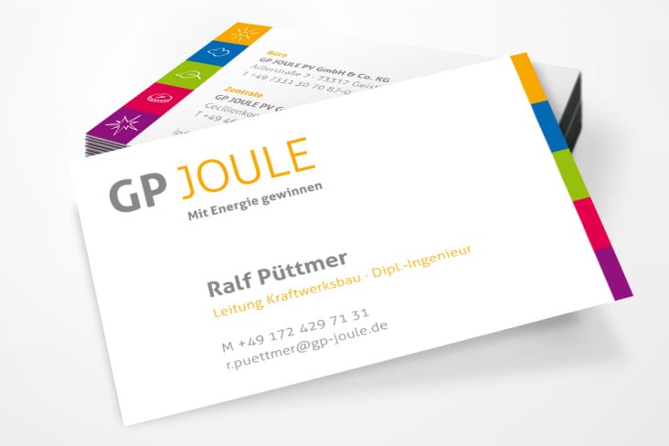 GP Joule – Geschäftsausstattung