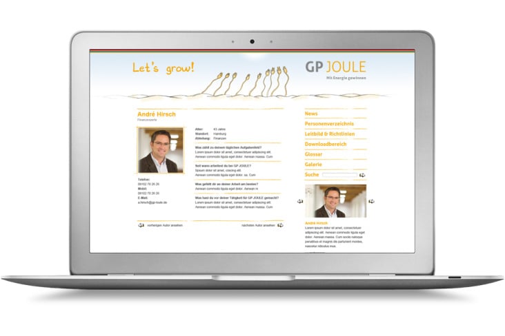 GP Joule – Intranet