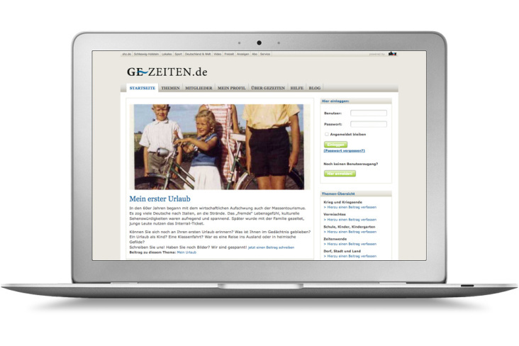 sh:z – Internetseite „Ge-Zeiten“
