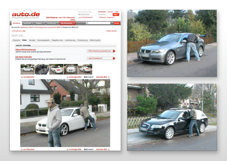 VHV „Car Theft“ Viral auf www.auto.de. Video auf Youtube nach „VHV“ suchen