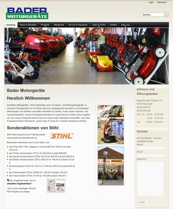 bader-motorgeraete.de – Joomla