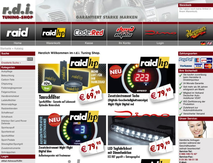 Webshop r.d.i. Deutschland, Herdecke