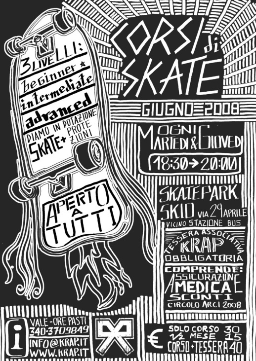 krap – skateboard courses