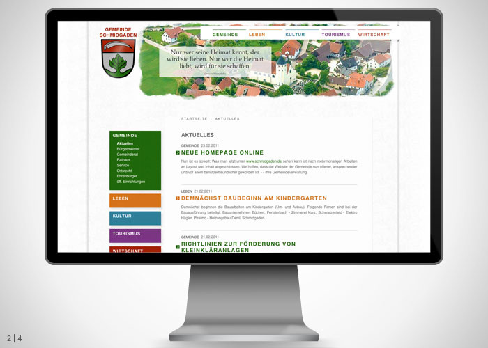 Gemeinde Schmidgaden | Webdesign