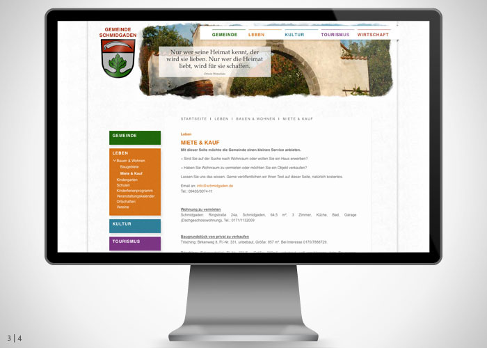 Gemeinde Schmidgaden | Webdesign