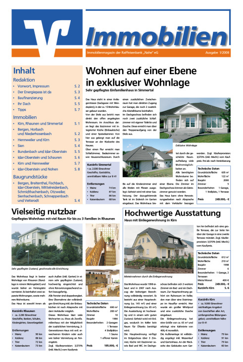 Immobilienzeitung der Volksbank