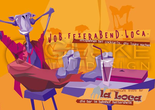 Plakat für die Bar „La Loca“