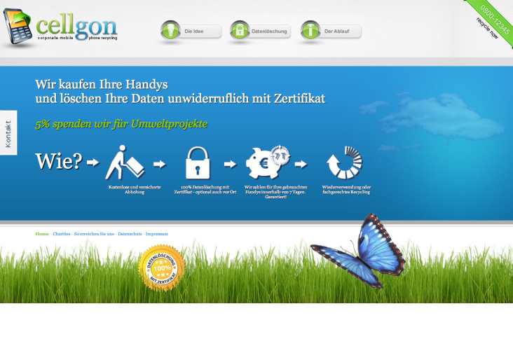 Website mit jQuery/CSS