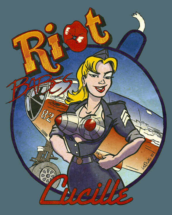 Riot Girls »Lucille«, T-Shirt Design