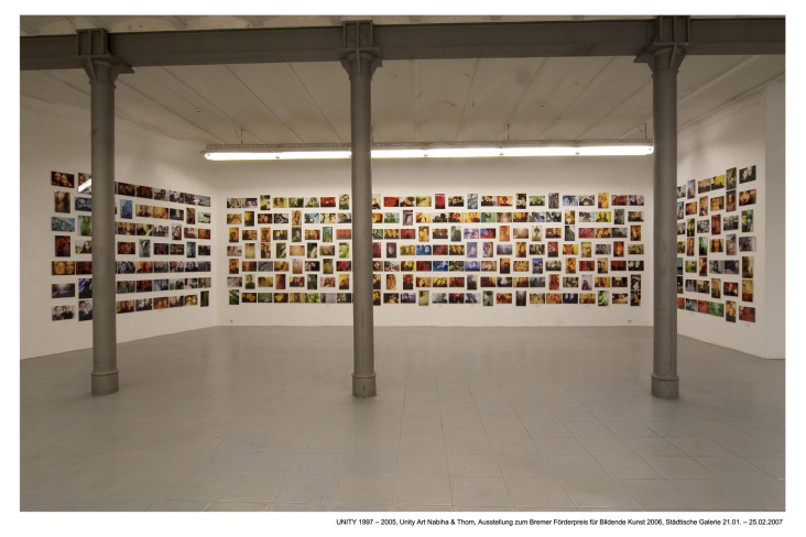 Nominierung zum Bremer Förderpreis für Bildende Kunst 2006 _ Installation mit 300 UNITY Bildern (1997 – 2005)