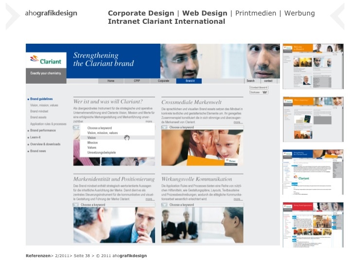 Corporate Design | Web Design | Intranet Clariant International