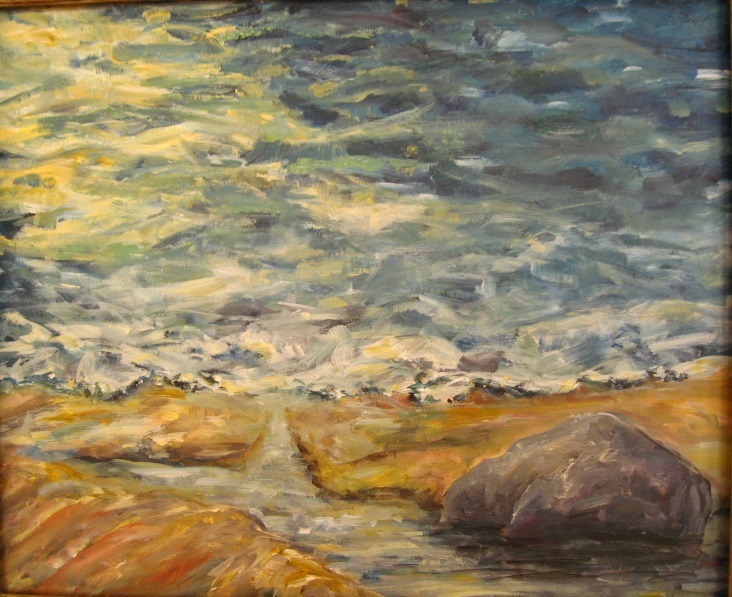 Meer und Stein 2008 Acryl