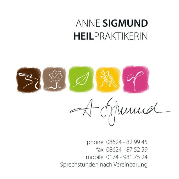 Praxisschild auf Acryl – Anne Sigmund