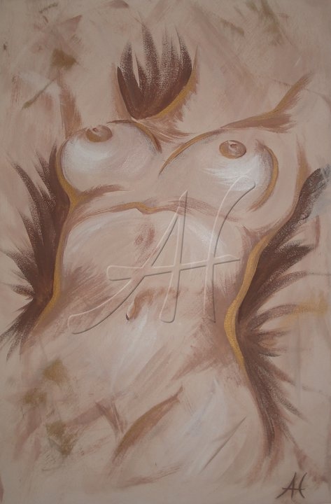 Golden Shape, 40 × 60 cm