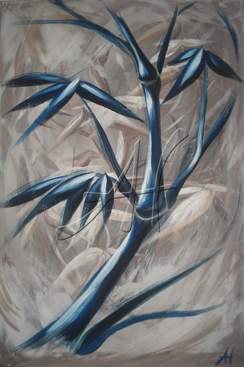 Blaue Kraft, 40 × 60 cm