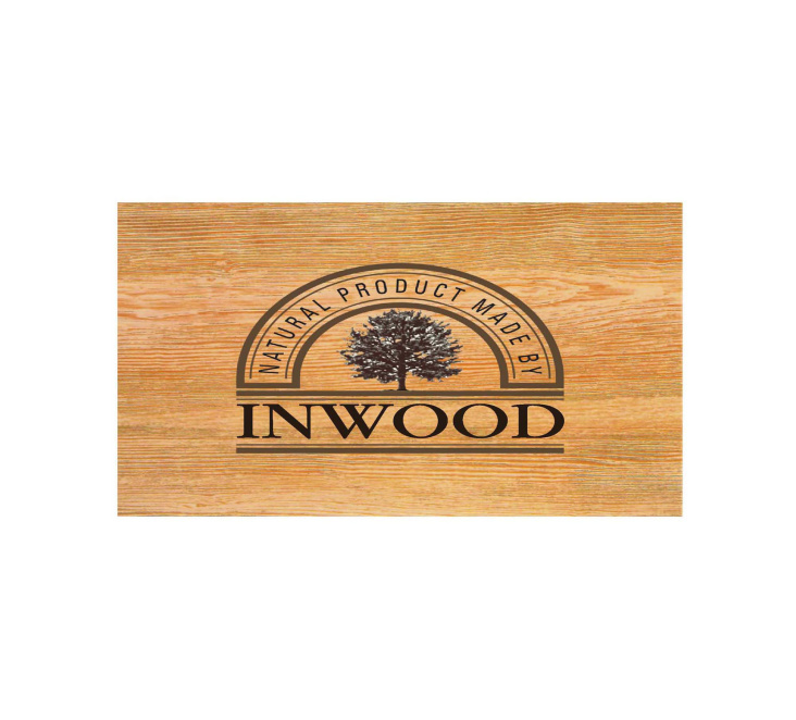 INWOOD-Logo als Brandstempel für die Möbel