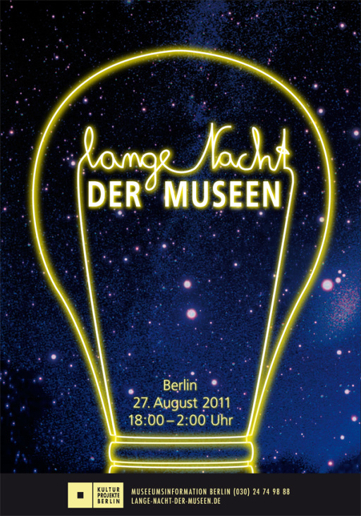 Plakatserie für die „Lange Nacht der Museen“ in Berlin