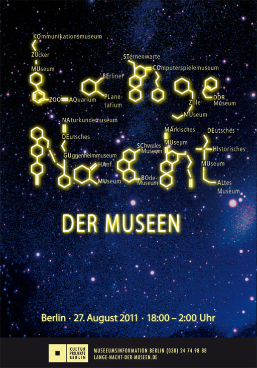 Plakatserie für die „Lange Nacht der Museen“ in Berlin