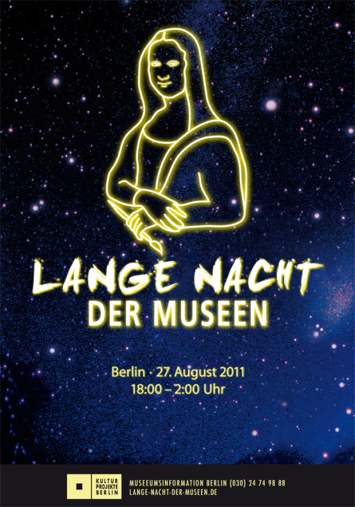 Plakatserie für die „Lange Nacht der Museen“ in Berlin