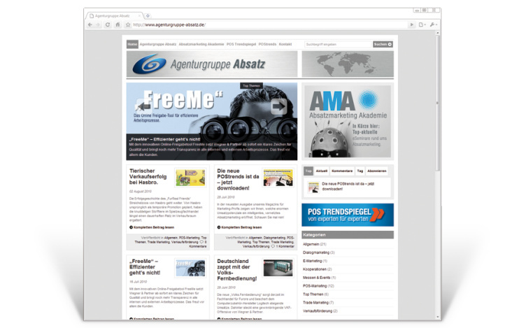 Agenturgruppe Absatz