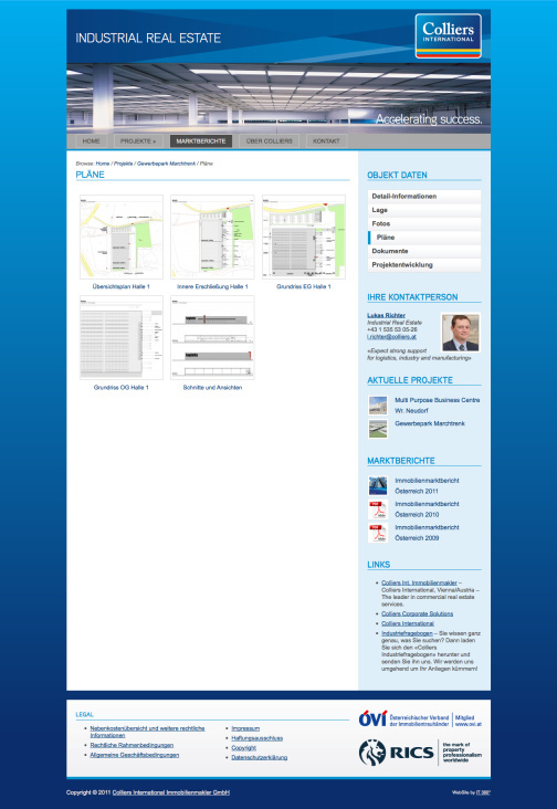 Colliers International Immobilienmakler GmbH – Industrial Real Estate – 08 Gewerbepark Marchtrenk – Plans