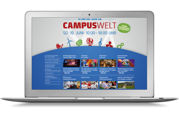 FH Flensburg – Internetseite Campuswelt