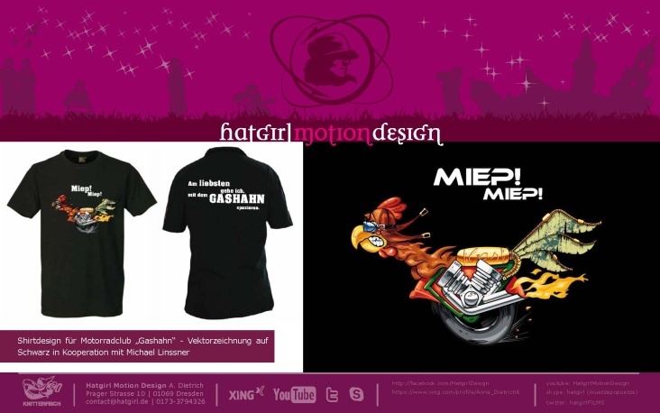 T-Shirt Design „Gashahn“