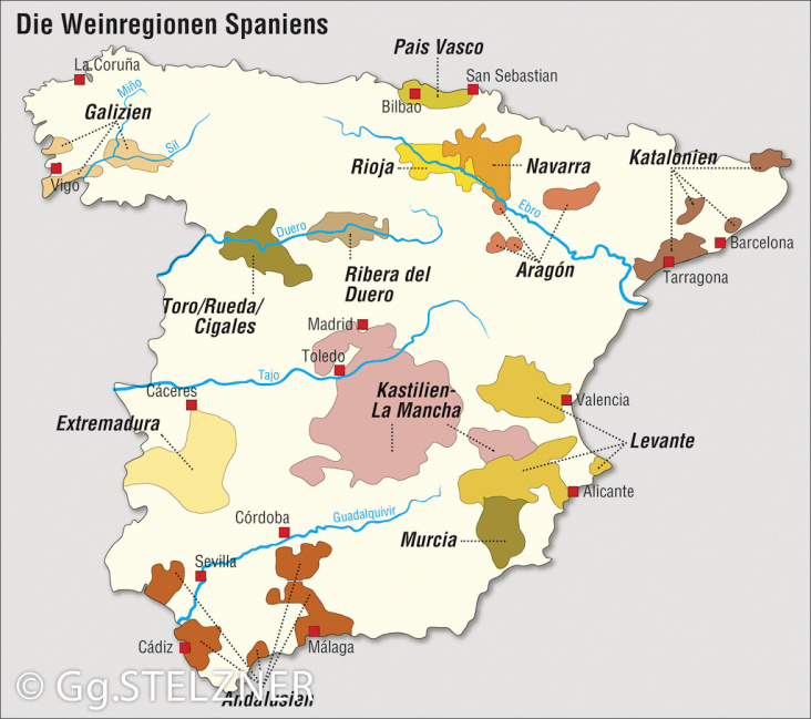 Weinregionen Spaniens