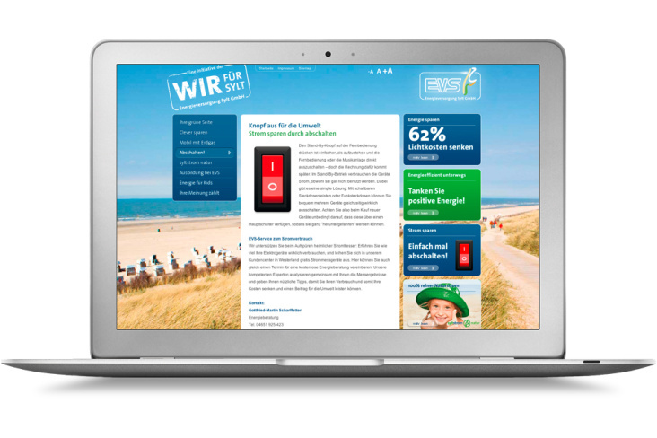 EVS – Microsite „Wir für Sylt“