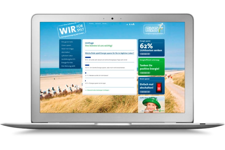 EVS – Microsite „Wir für Sylt“