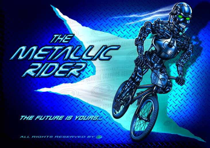 the metallic rider