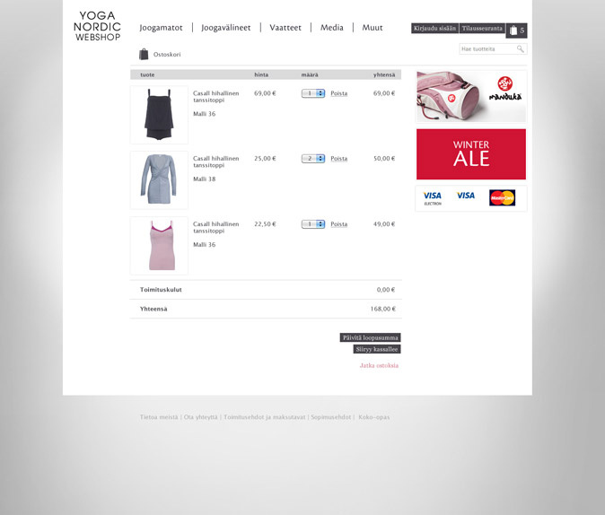 Yoga Nordic Webshop