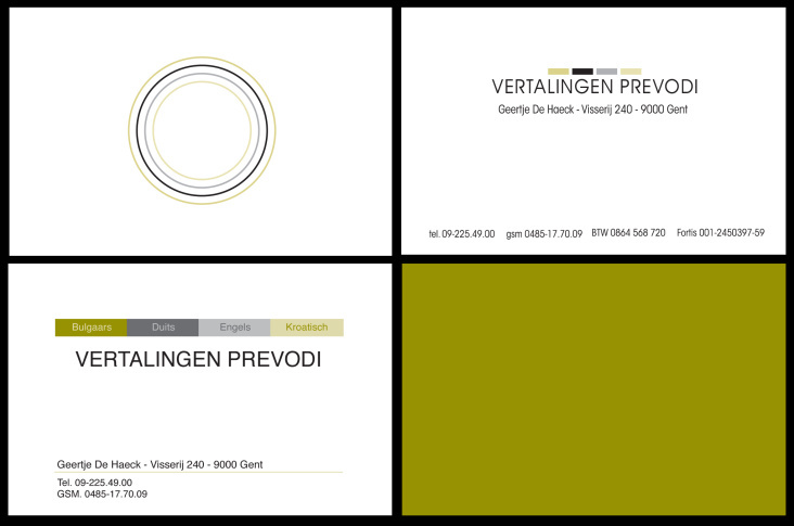 corporate design for translation bureau ’prevodi’