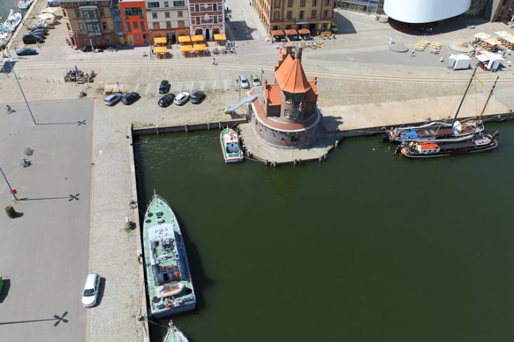 Luftbild Stalsund Hafen – Höhe ca. 80m