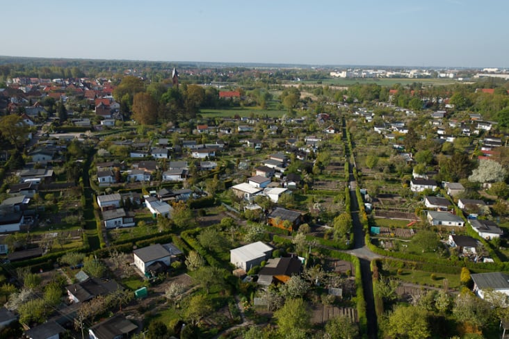 Luftbild Greifswald Wiek – Höhe ca. 150m