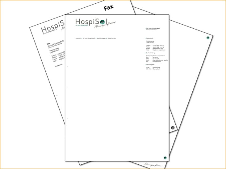 HospiSol Briefpapier