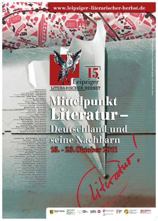 Plakat A2, 15.Leipziger Literarischer herbst 2011