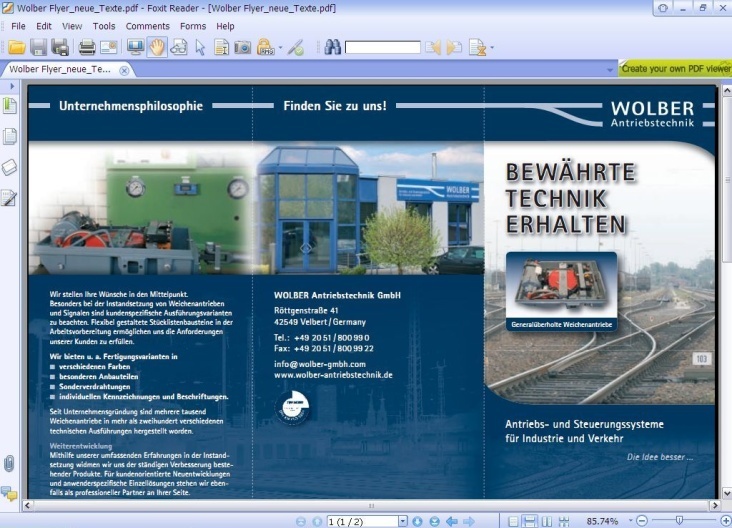 Wolber Antriebstechnik Flyer -1-