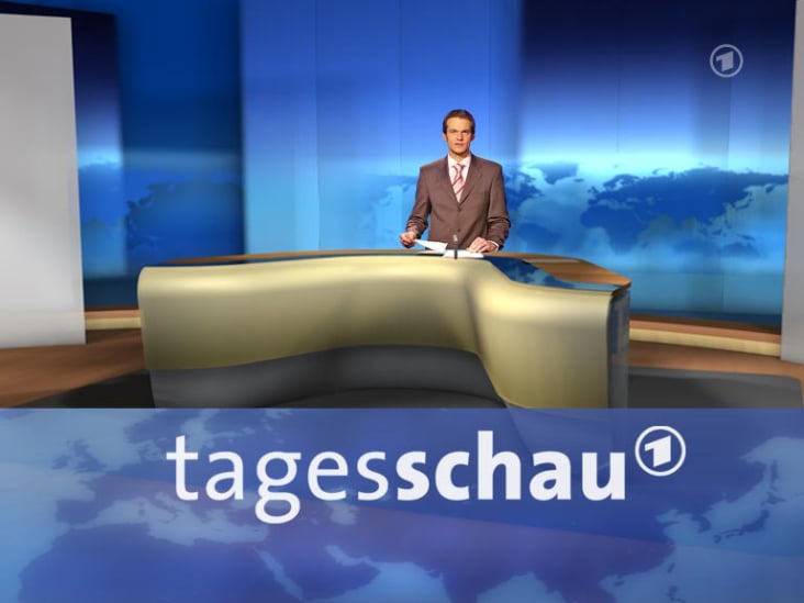 Studiodekoration, tagesschau