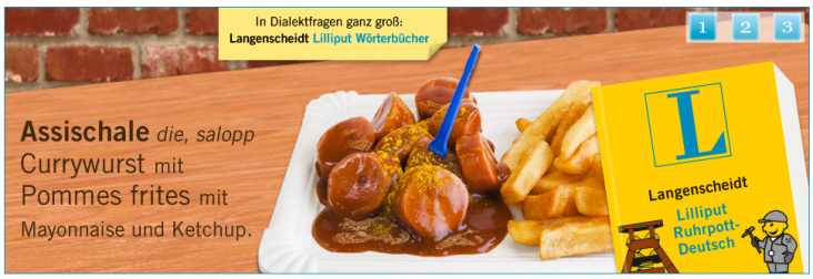 Screenshot Langenscheidt-Website