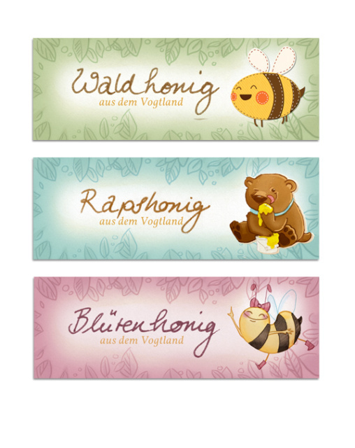 Bioland Honig Etiketten