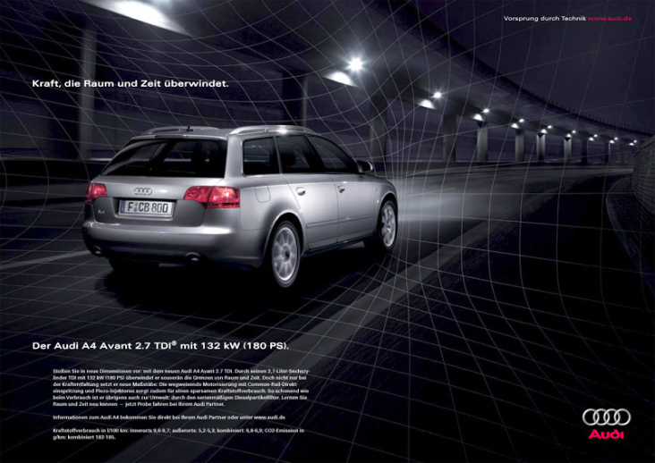 Audi A4 Kampagne „Amazing Physics“, Motiv „Raumzeit“ (2006)