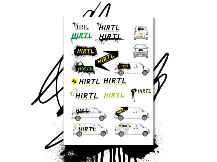Logodesign HIRTL Fahrzeuglackierungen