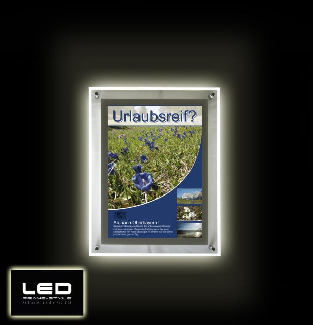 LED-Frame-Style mit Anzeigenbeispiel