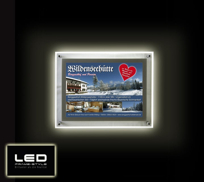 LED-Frame-Style mit Anzeigenbeispiel