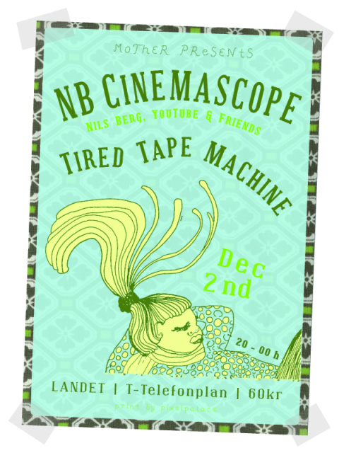 Konzertplakat – NB Cinemascope/ Stockholm