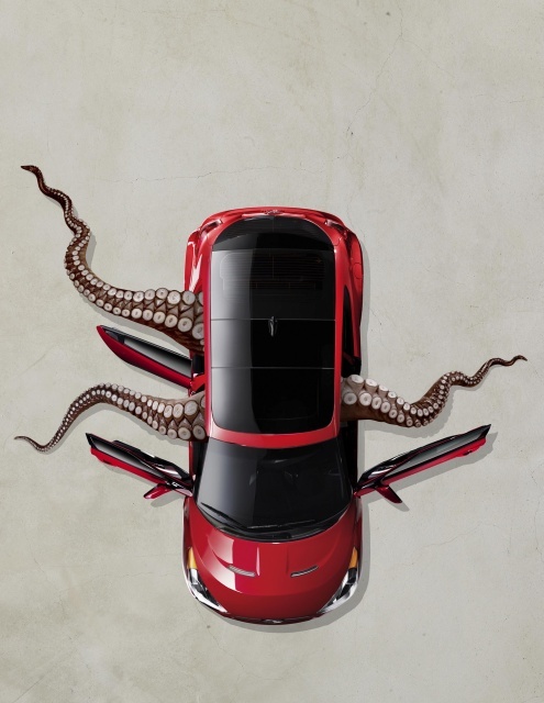 Hyundai, USA, Octopus im Auto